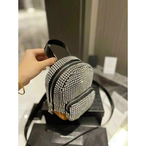 Balo Wang W588-18 đá fullbox đáy da lộn nhỏ xinh sang