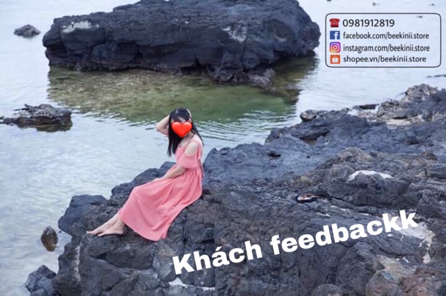 Váy Maxi Đi Biển Hở Vai Cam Form Bồng - Váy Đi Biển Trễ Vai (có ảnh thật) - Đầm Maxi Đi Biển Khoét Lưng | BigBuy360 - bigbuy360.vn