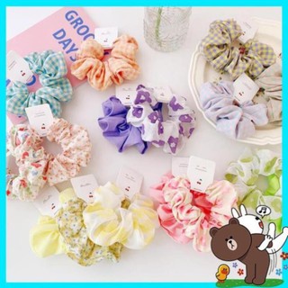 Dây buộc tóc scrunchies dâu tây cherry bơ kì lân