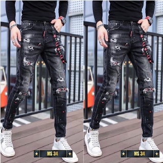 Quần jean nam chất bò co giãn- nhiều mẫu giá rẻ phong cách TINA ms34