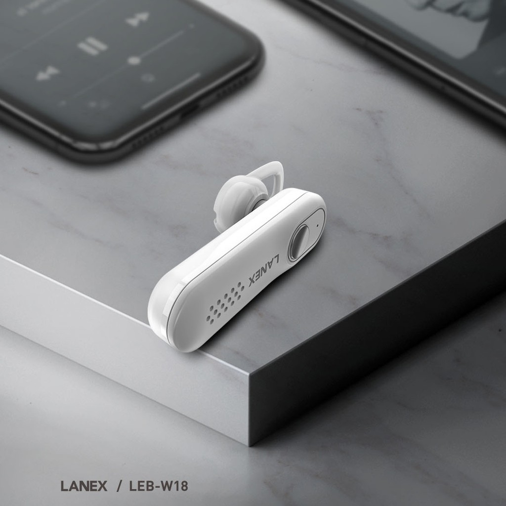 Tai nghe Bluetooth 1 bên LANEX LEP - W18 V5.0 có Mic - Tương thích nhiều thiết bị