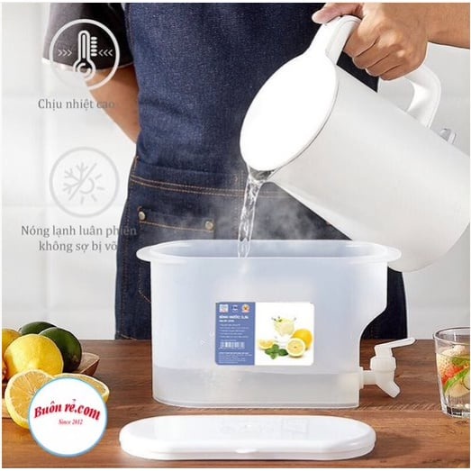 Bình đựng nước tủ lạnh 3,5L có nắp đậy Nhựa Việt Nhật