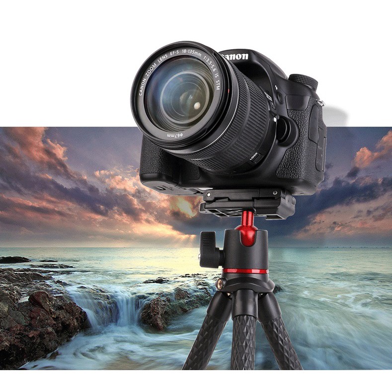 Chân đế quay phim cho điện thoại kèm Gimbal cao cấp 138A - Gimbal chống rung dành cho Máy ảnh, Điện thoại