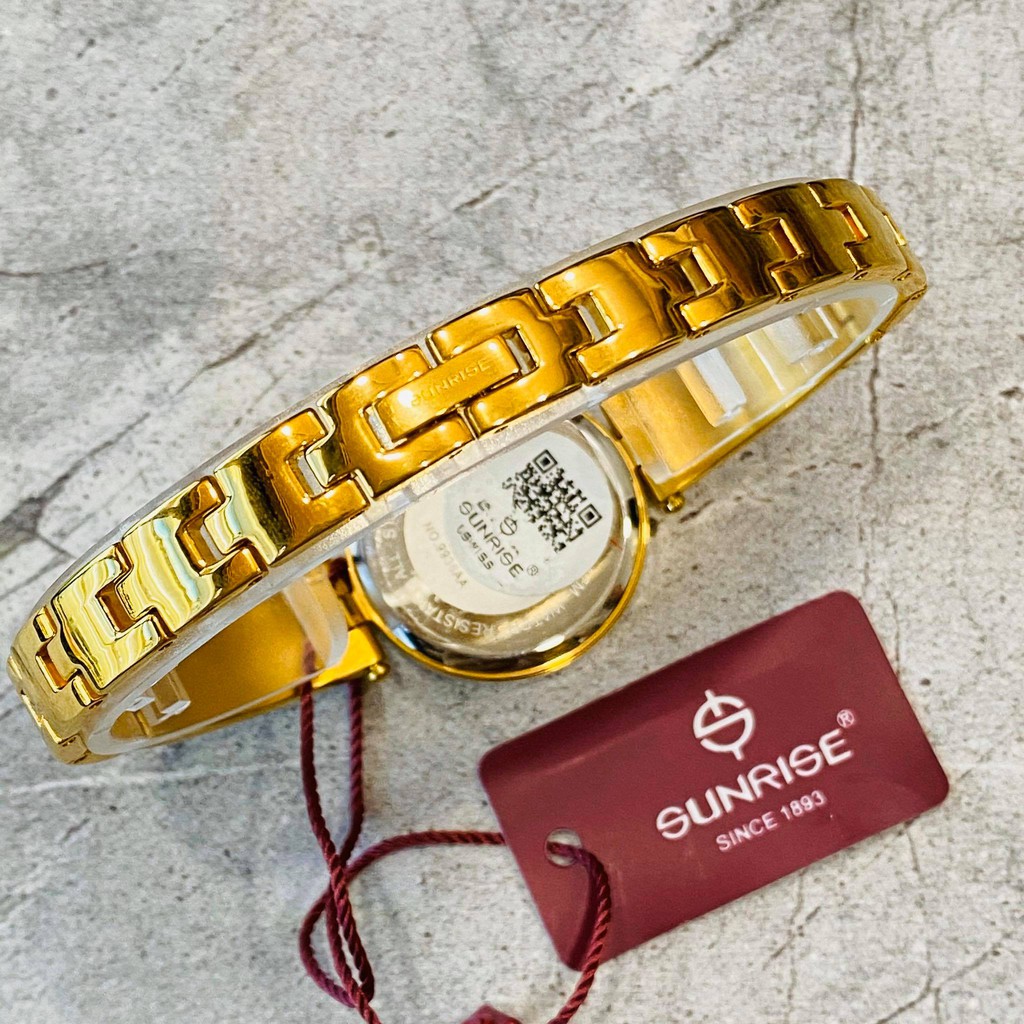 Đồng hồ Sunrise nữ chính hãng Nhật Bản L9936.AA.G.D - kính saphire chống trầy - đính