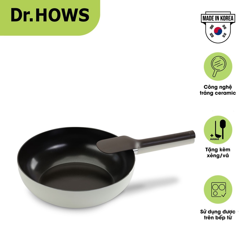 Chảo xào chống dính Dr.HOWS Lumi Wok Pan 30cm