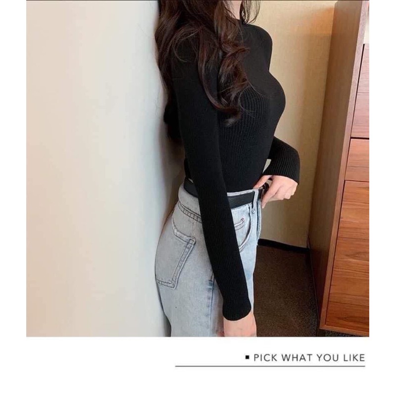 Áo len tăm cổ 3 phân quảng châu | BigBuy360 - bigbuy360.vn