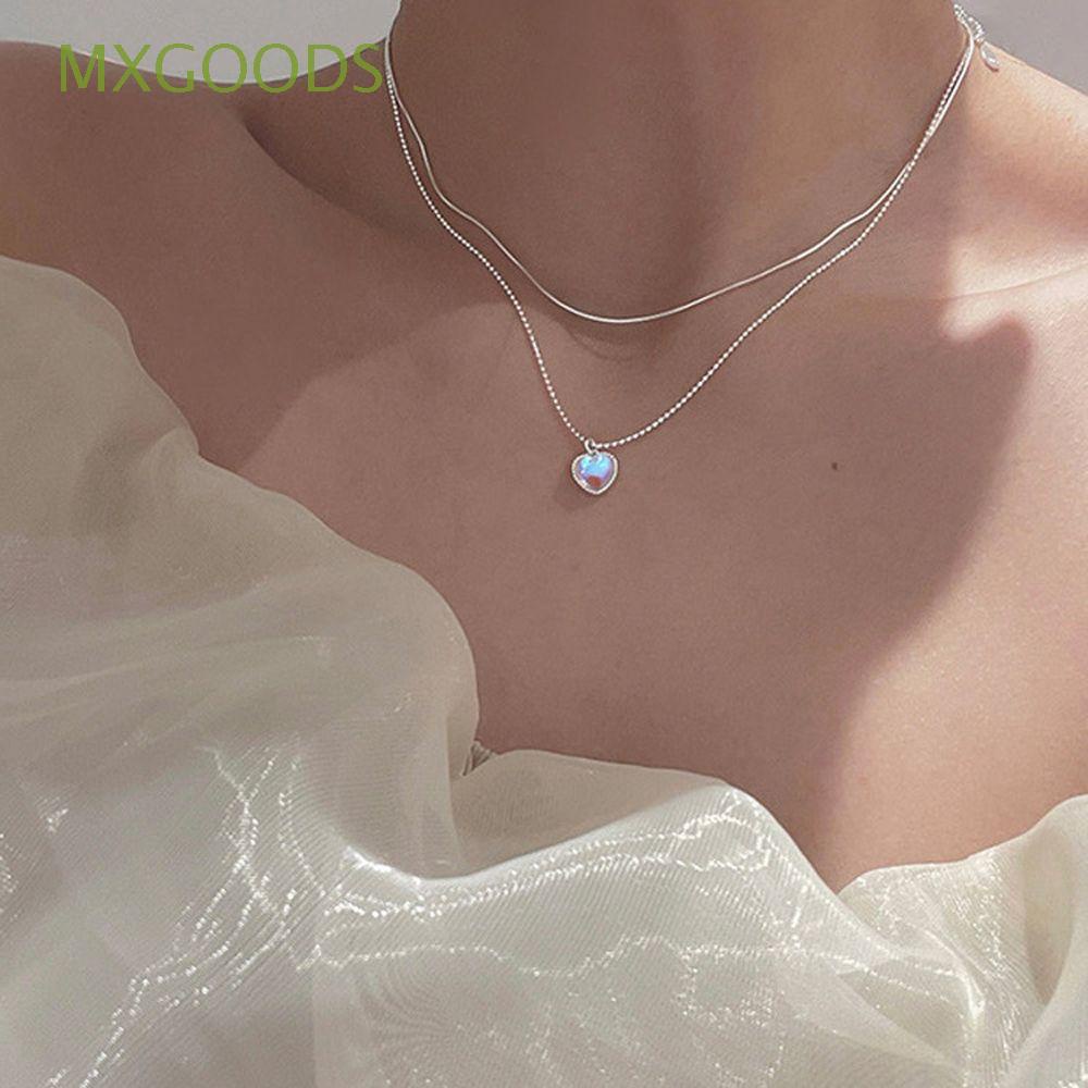 Dây chuyền choker phối màu gradient kiểu dáng cổ điển thanh lịch phong cách Hàn Quốc cho nữ