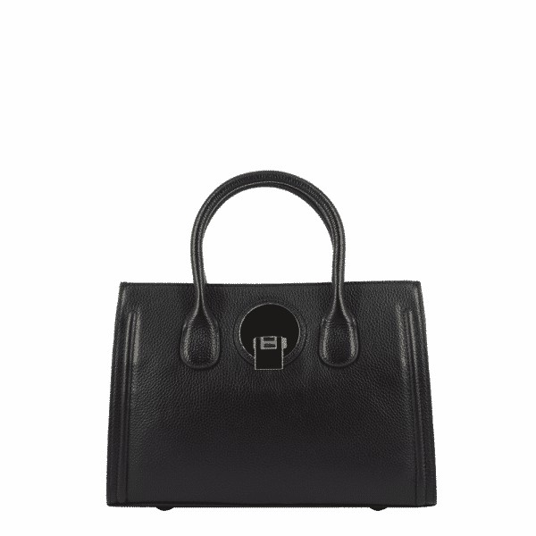 Túi xách nữ công sở Sina Cova màu đen Flaviana Satchel bag 15973-826