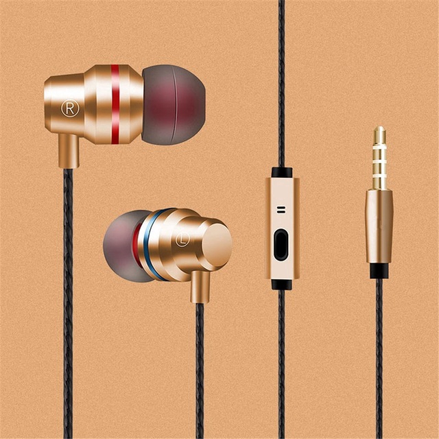 Tai nghe nhét tai HiFi cổng 3.5mm âm thanh Bass có Mic