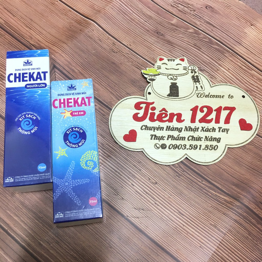 Dung dịch vệ sinh mũi Chekat 75ml