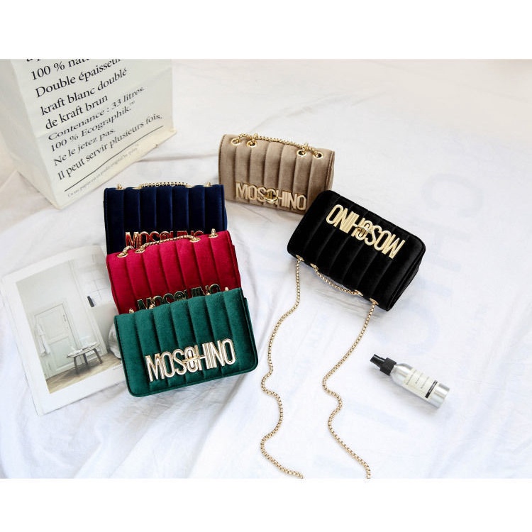 Túi Xách Nhung Đeo Chéo Thời Trang Âu Mỹ Dành Cho Nữ