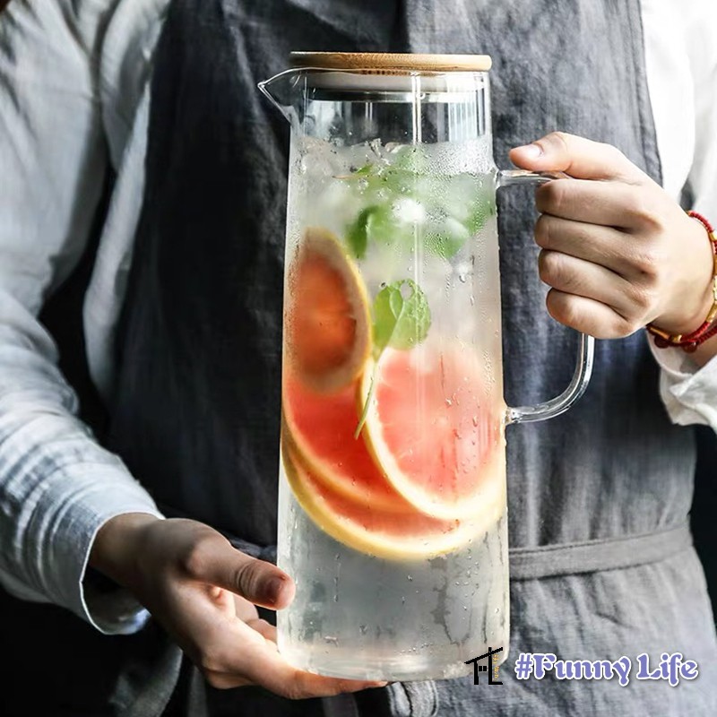 Ấm Nước Thủy Tinh Có Tay Cầm Dung Tích 1.7l | BigBuy360 - bigbuy360.vn