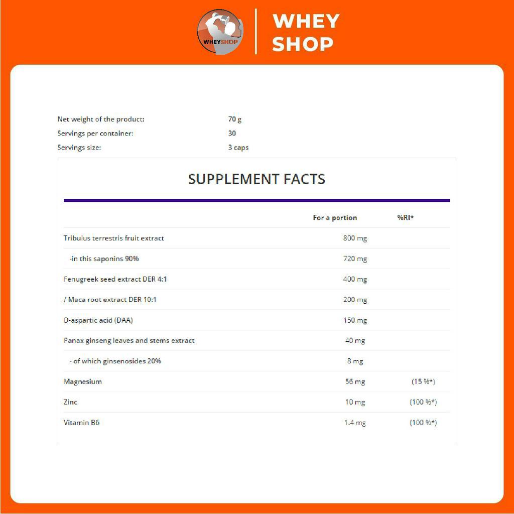 Viên uống cải thiện sức khỏe nam giới Ostrovit Testo Booster  - WHEYSHOP