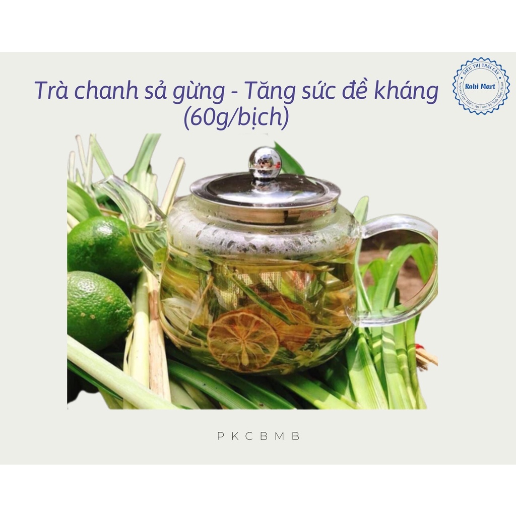Trà chanh sả gừng - tăng sức đề kháng (60g/bịch)