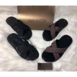 Dép quai chéo nam VL trơn màu cao cấp Full box