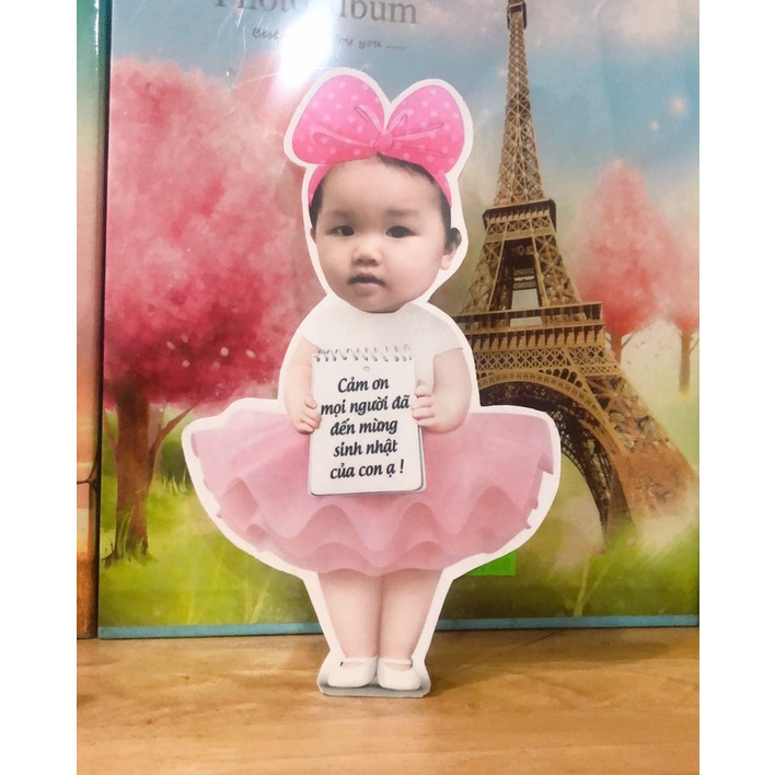 hình in Chibi trang trí tiệc sinh nhật, happy birthday, thôi nôi, đầy tháng theo yêu cầu cho bé trai, bé gái,bạn bè