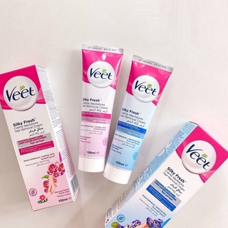 Kem tẩy lông Veet Silk & Fresh Technologi Pháp 110ml