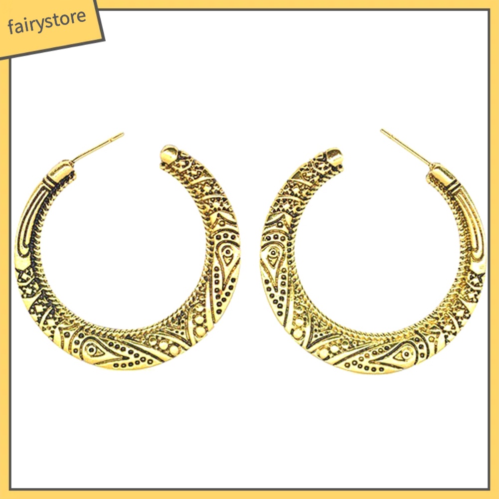 Hoa tai xi bạc phong cách vintage cho nữ