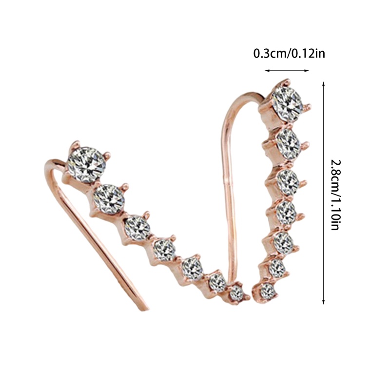 Khuyên Tai Đính Đá Thời Trang Dành Cho Nữ