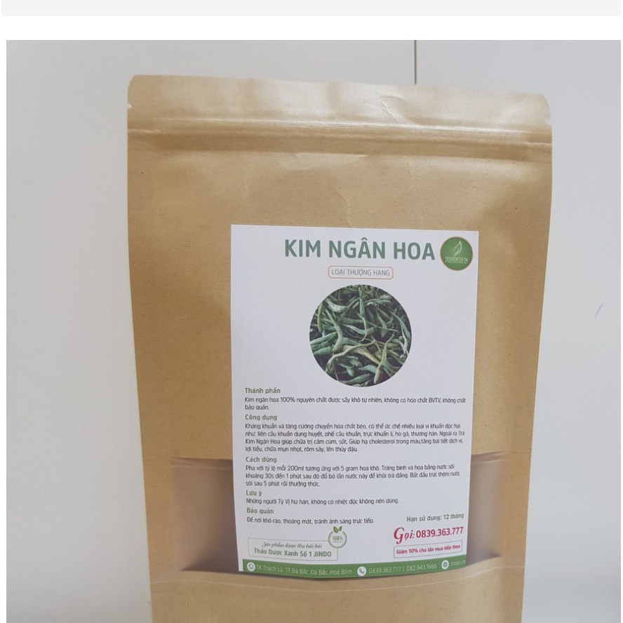 Kim ngân hoa sấy khô 100gram loại thượng hạng - LCSS027