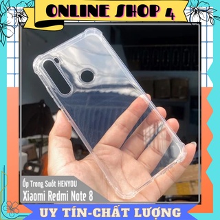 Ốp Lưng Xiaomi Redmi Note 8 Dẻo Trong Suốt Chống Sốc Có Gù Bảo Vệ 4 Gốc
