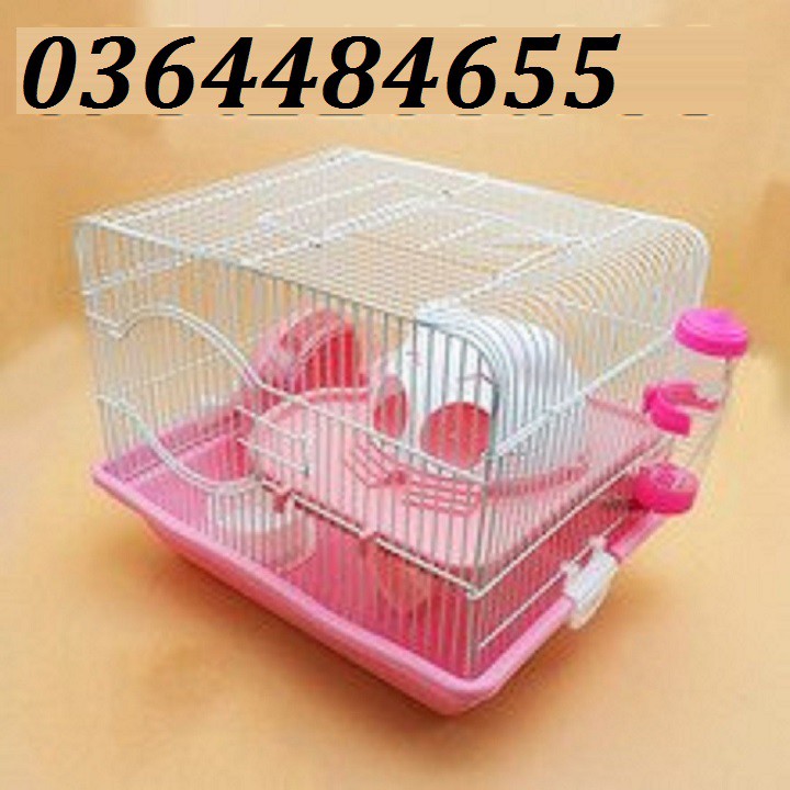 LỒNG HAMSTER - LỒNG MÈO - LỒNG NUÔI CHUỘT - LỒNG MÈO NUÔI HAMSTER 2 TẦNG SIZE 36 x 25 x 30 - 605