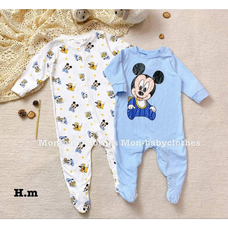 BODY SLEEPSUIT COTTON H&M SIZE 9M-3T