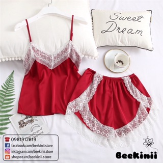 Bộ Ngủ Lụa Nhiều Màu - Đồ Ngủ Lụa 4 Màu