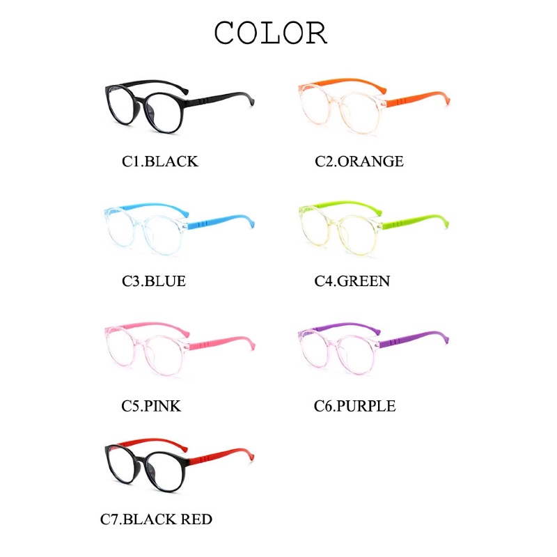 Mắt kính chống bức xạ bảo vệ mắt nhiều màu tùy chọn thời trang cho bé