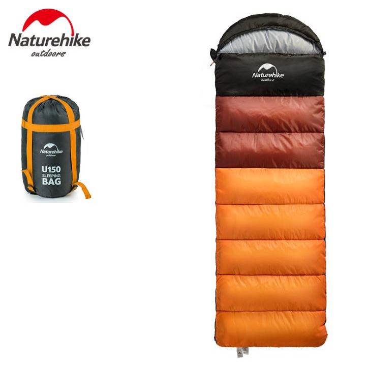[❗️CÓ SẴN] Túi ngủ NatureHike siêu nhẹ, có mũ trùm đầu NH15S009-D U150 | 🎁 Tặng Kèm Gối Thổi Hơi