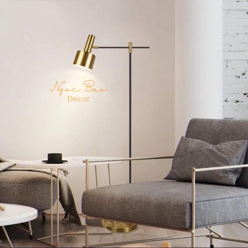 Đèn Cây Đứng Đọc Sách Trang Trí Phòng Khách Phòng Ngủ DC508 Ngọc Bảo Decor (Tặng kèm một bóng Led Bulb 12W ánh sáng vàng