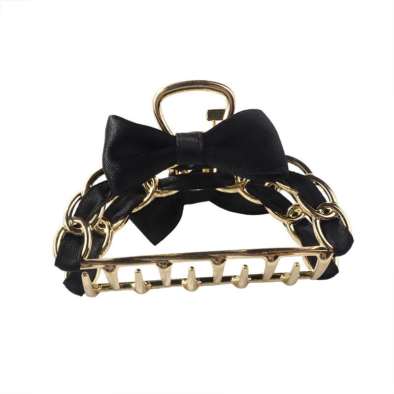 Kẹp tóc hình nơ đơn giản bằng kim loại