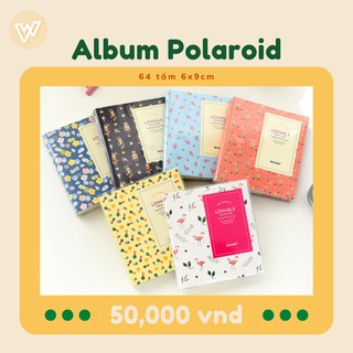 [Mã SKAMLTSM9 giảm 10% đơn 99K] Album Polaroid Họa tiết 6x9 cm 64 tấm