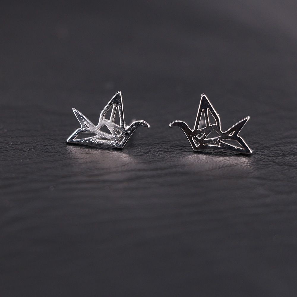Gift Graceful Party Lovely Silver  Paper Crane