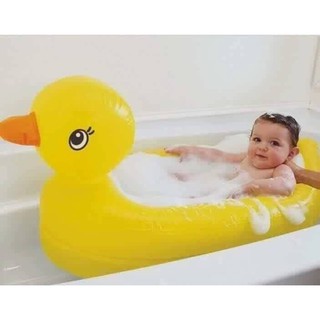 Chậu tắm hình con vịt cho bé, bể bơi tắm trẻ em