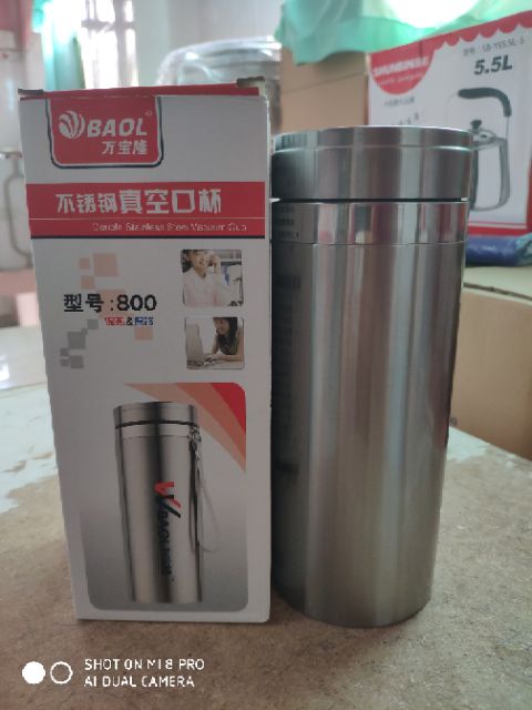 BÌNH GIỮ NHIỆT BAOL INNOX 800ML XỊN