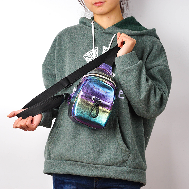 Túi đeo chéo Ksnddeu màu cầu vồng dành cho phái nữ