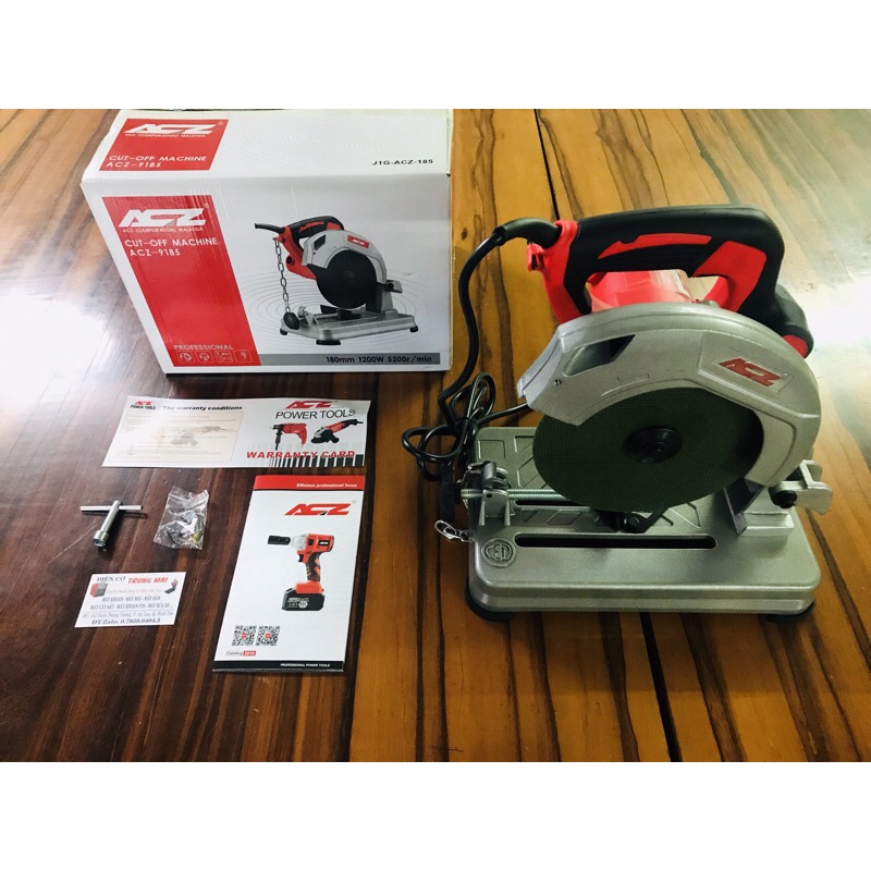 MÁY CẮT SẮT ACZ 9185 MINI 180MM CHÍNH HÃNG MALAYSIA THẾ HỆ MỚI 2022 NEW 100%
