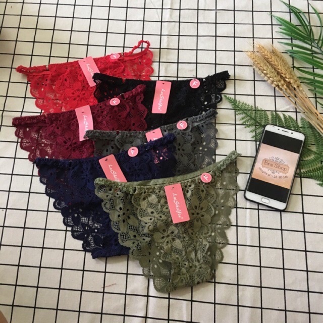 [Q6922] Combo 10 quần lót ren dây mảnh sexy