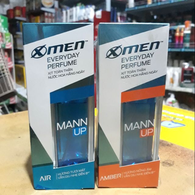 Xịt toàn thân nước hoa hàng ngày X MEN MANN UP 50ML