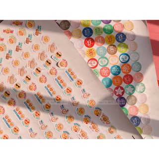 Sticker nhãn dán khen thưởng cho bé, khen thưởng học sinh
