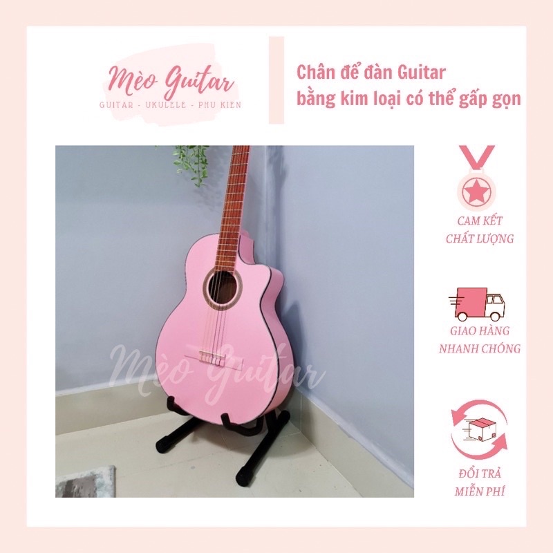 Giá để đàn guitar bằng kim loại có thể gấp gọn | Chân để đàn Guitar chất lượng | Chân chữ A | Mèo Guitar