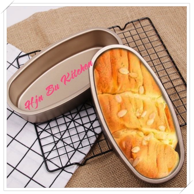 Khuôn oval d08 chống dính, nướng bánh mỳ hoa cúc, cheesecake