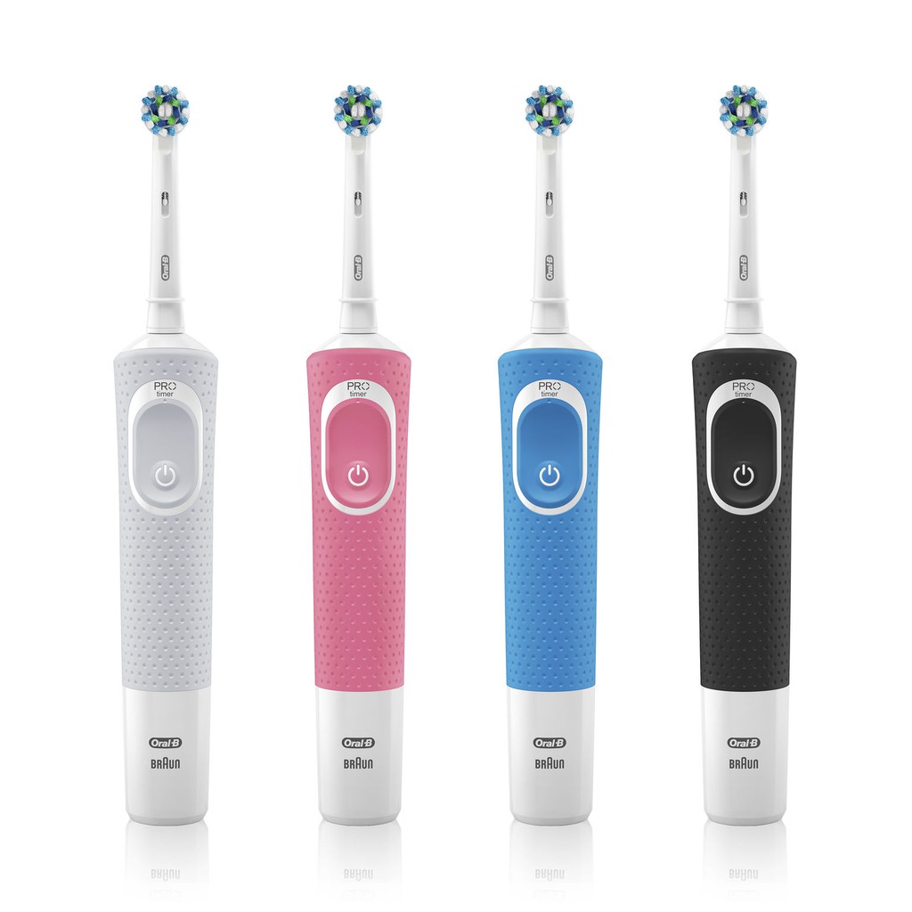 Bàn Chải Đánh Răng Điện Braun Oral-B Vitality 100 Cross Action, Sensi, 3D White - BH 12 tháng - 1 đổi 1 trong 7 ngày