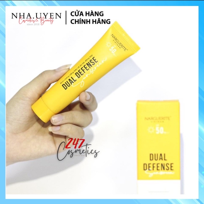 Kem Chống Nắng Narguerite Dual Defense Sunscreen SPF PA 50+++ 30ml