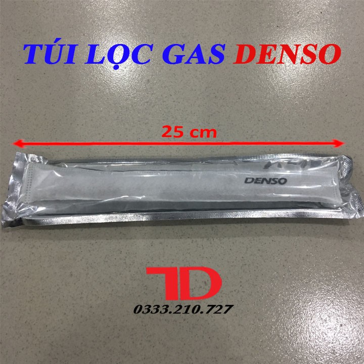 Túi lọc gas DENSO 25cm, Phin lọc gas DENSO