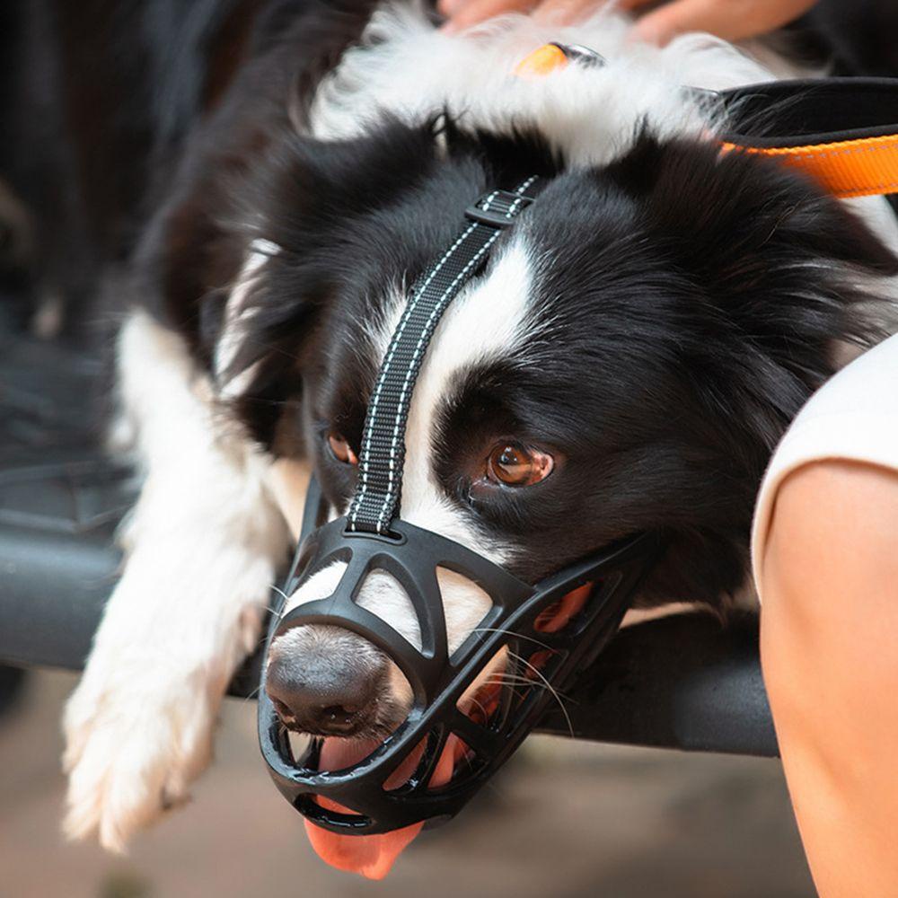 LAYOR1 Rọ Mõm Chó Họa Tiết Kẻ Ô Đen Chống Cắn Thoáng Khí Dễ Điều Chỉnh