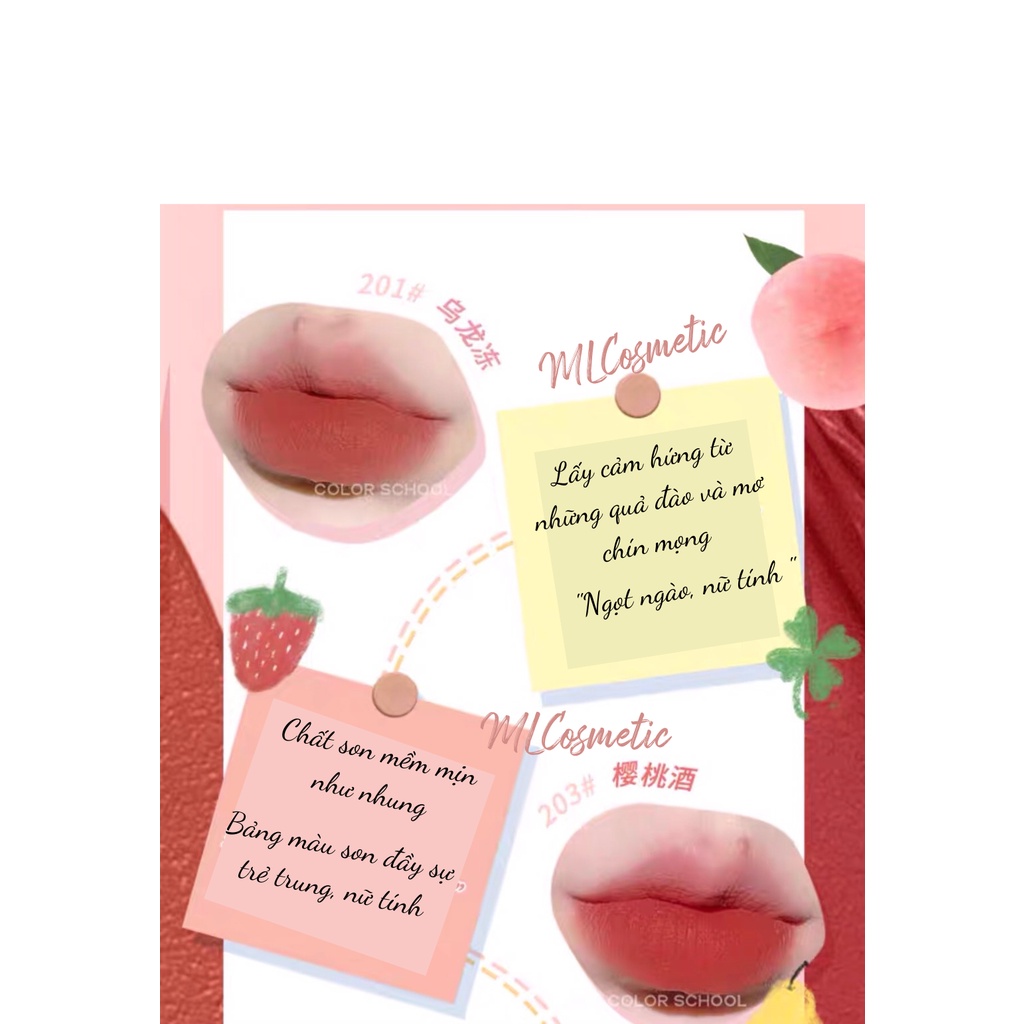 Son Kem Lì COLOR SCHOOL Smoky Naked Feeling Lip Glaze