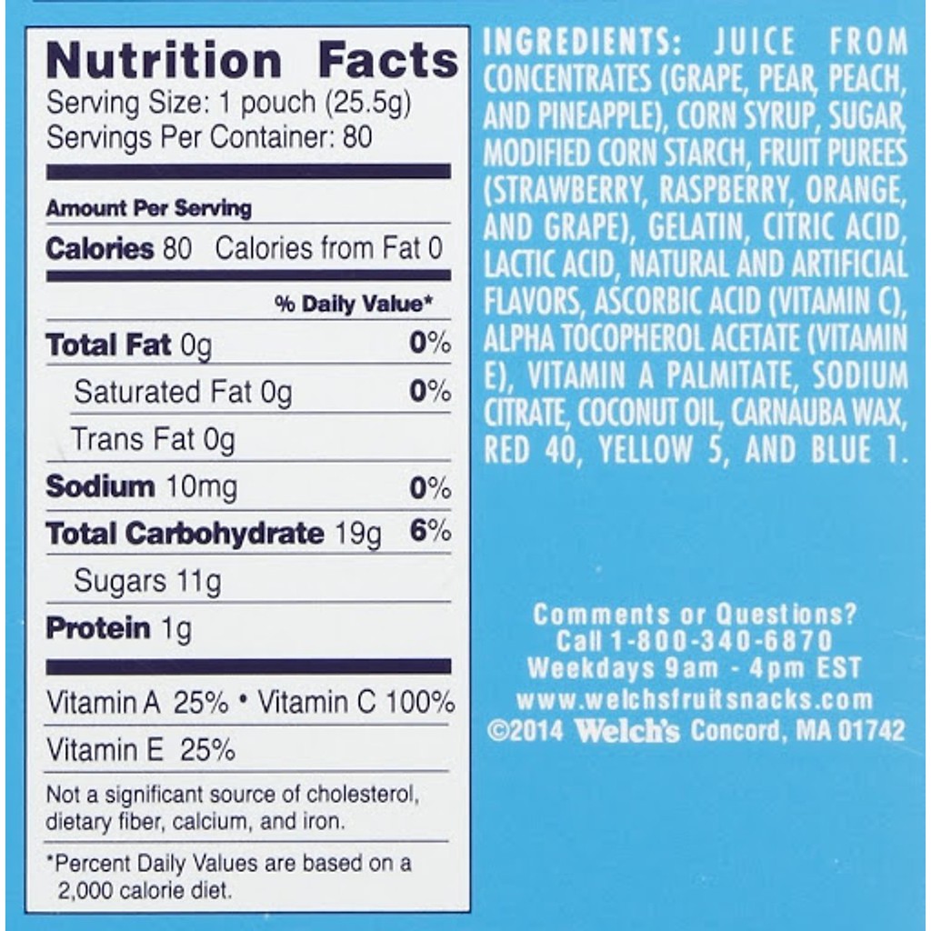 Kẹo dẻo trái cây Welch's 22.7g - Vitamin House -008187