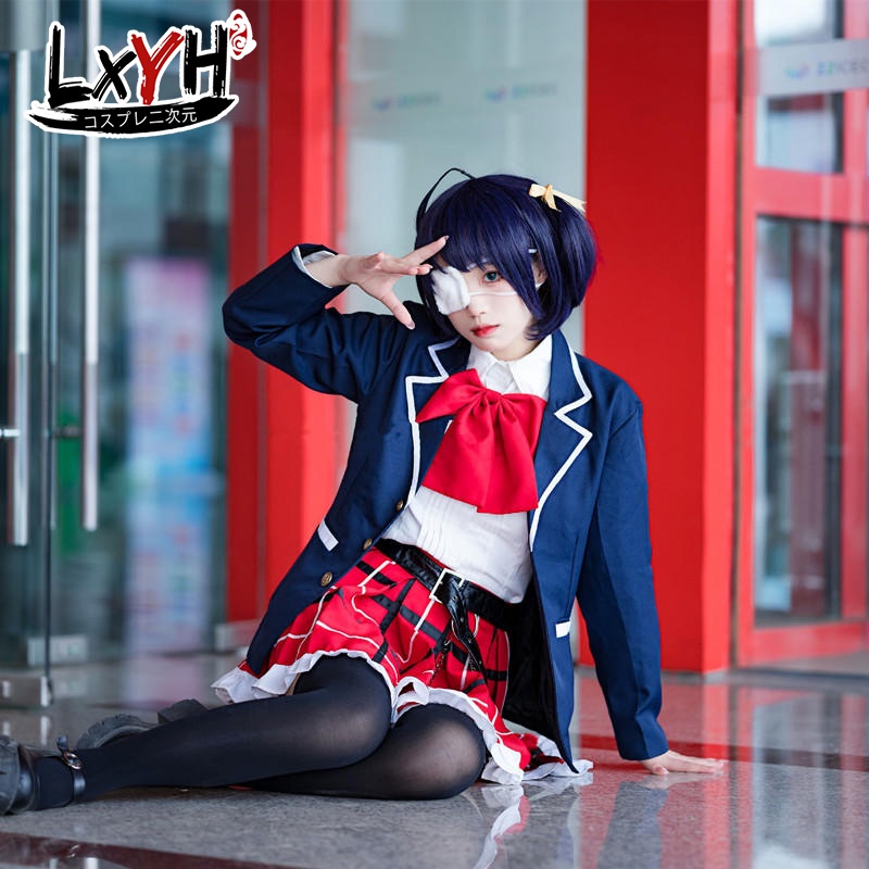 Anime Love, Chunibyo & Other Delusions Takanashi Rikka Cosplay Trang phục cosplay Đồng phục học sinh Đồng phục Nhật Bản JK Phù hợp với trang phục Halloween